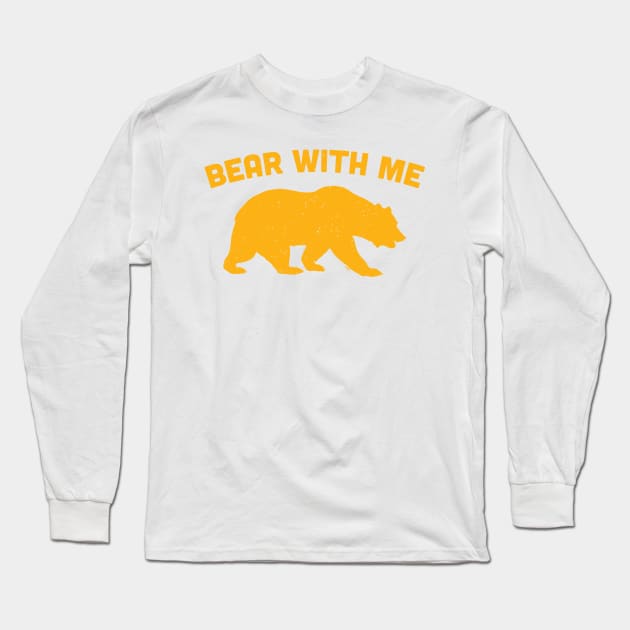 Bear with me (yellow) Long Sleeve T-Shirt by Sean-Chinery